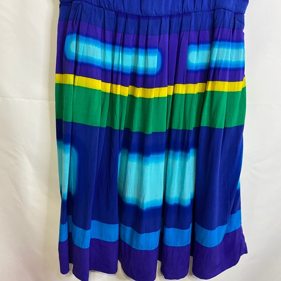 Calvin Klein Multi Color Fit & Flare Dress Size 8P - Picture 7 of 7